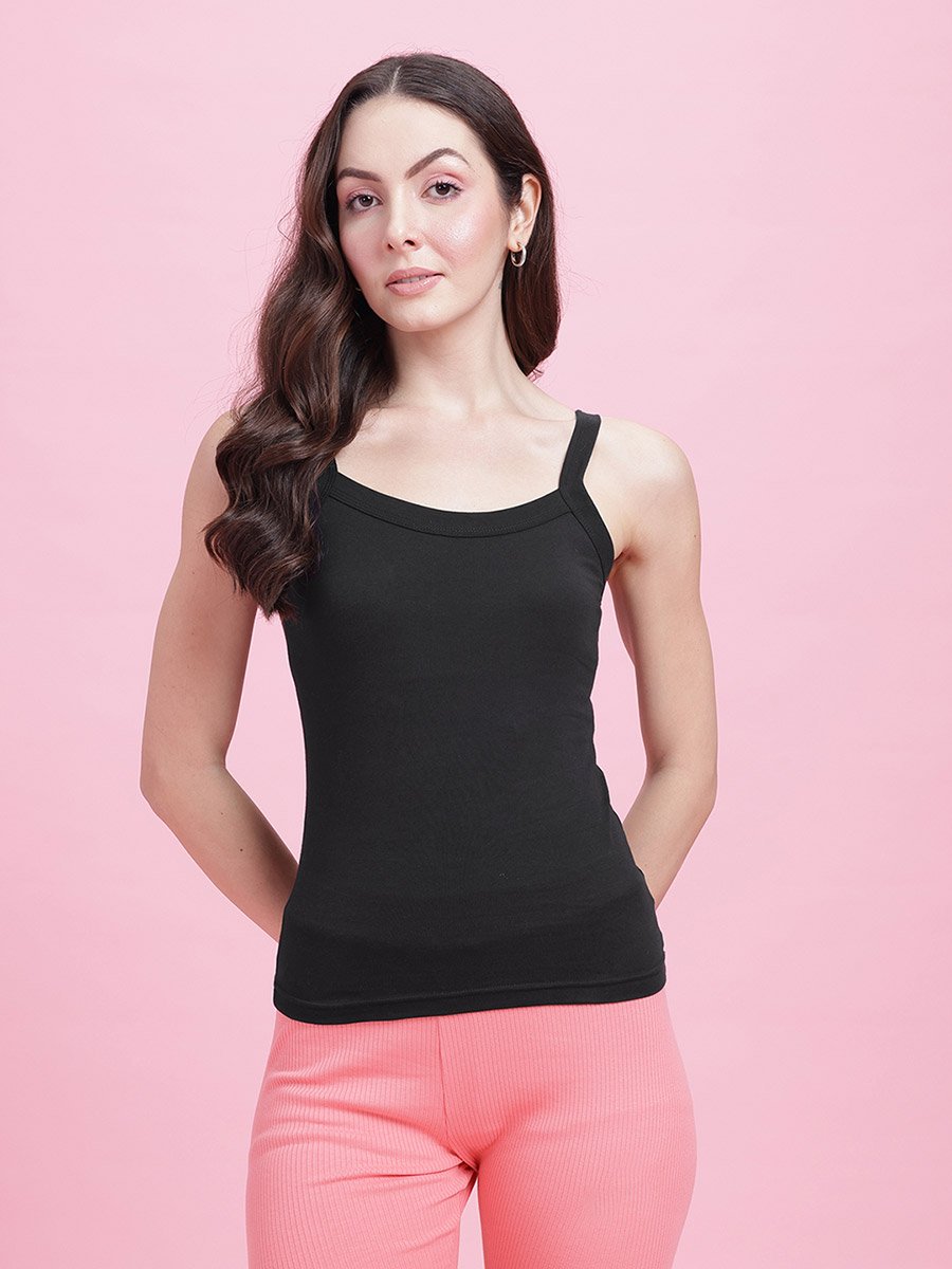 Pack of 2 - Solid Non Padded Cotton Camisole