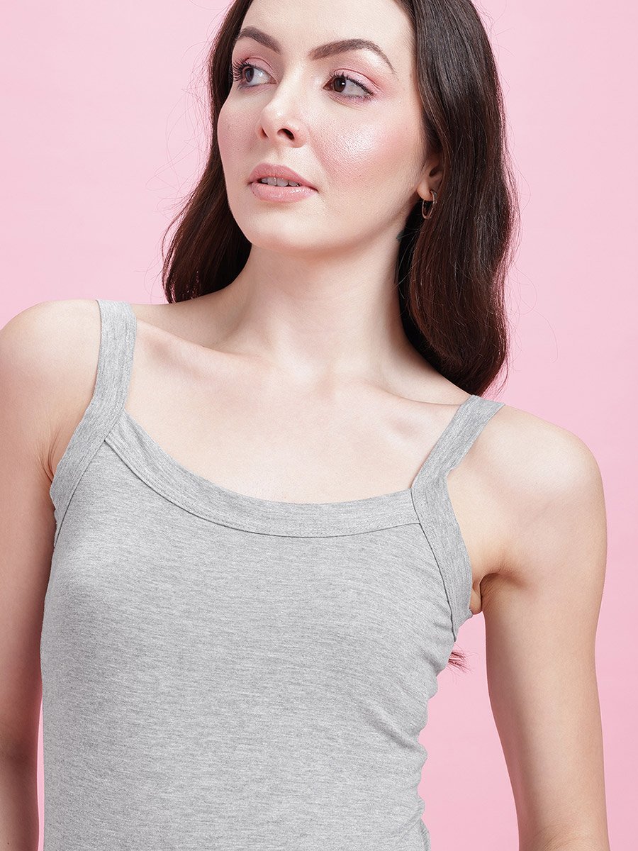 Pack of 2 - Solid Non Padded Cotton Camisole