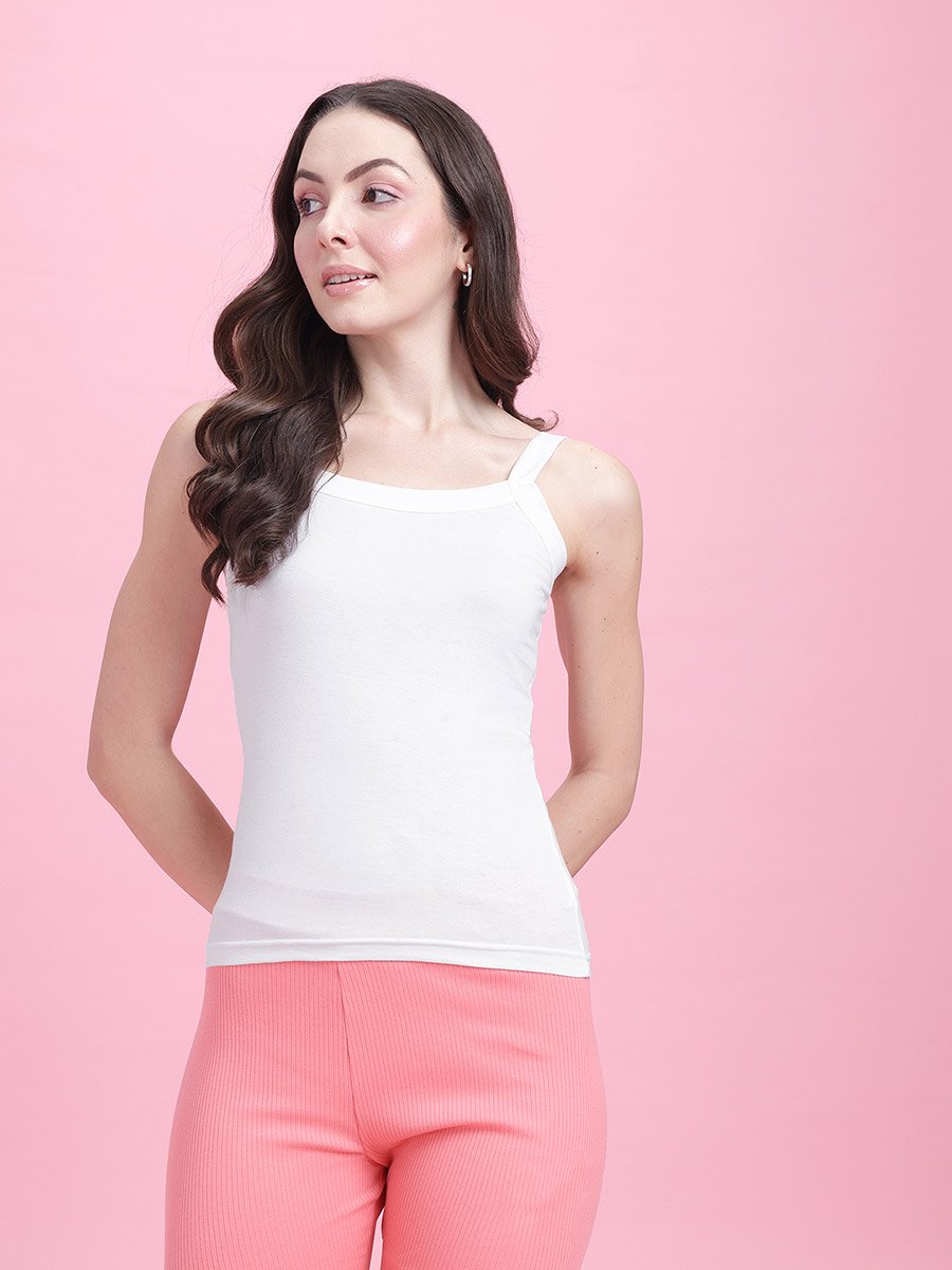 Pack of 2 - Solid Non Padded Cotton Camisole