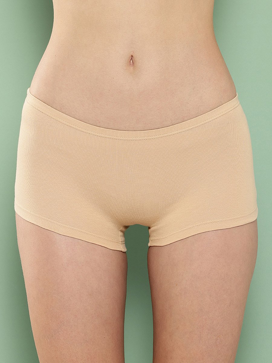 Pack of 2 - Solid Cotton Boyshorts