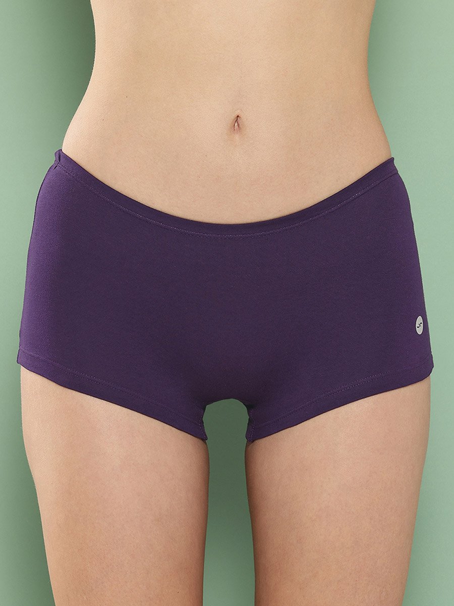 Pack of 2 - Solid Cotton Boyshorts