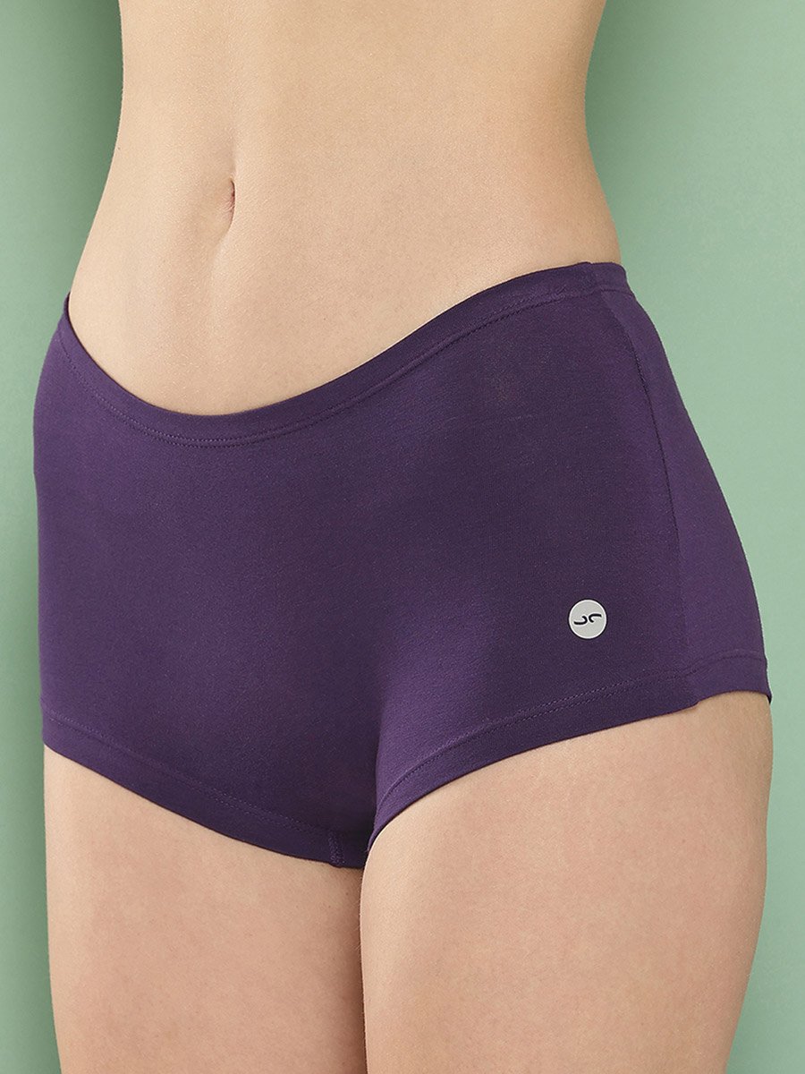 Pack of 2 - Solid Cotton Boyshorts