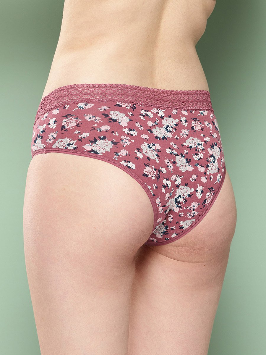 Pack of 3 - Printed Lace Waistband Bikini