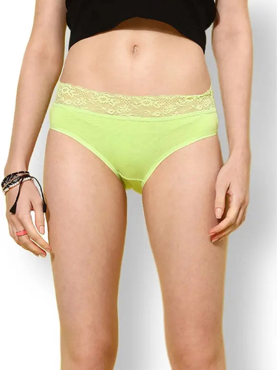 Pack of 2 - Lace Waistband Cotton Briefs