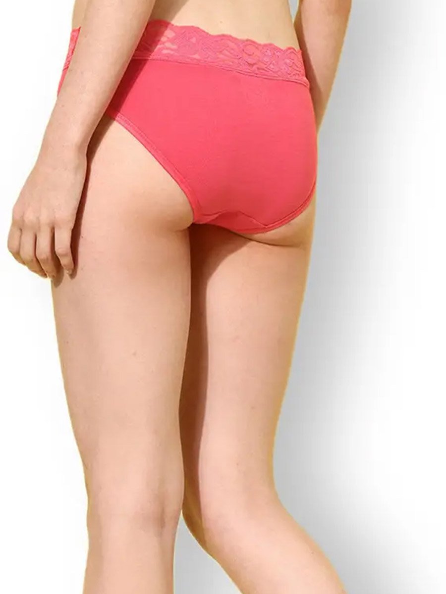 Pack of 2 - Lace Waistband Cotton Briefs