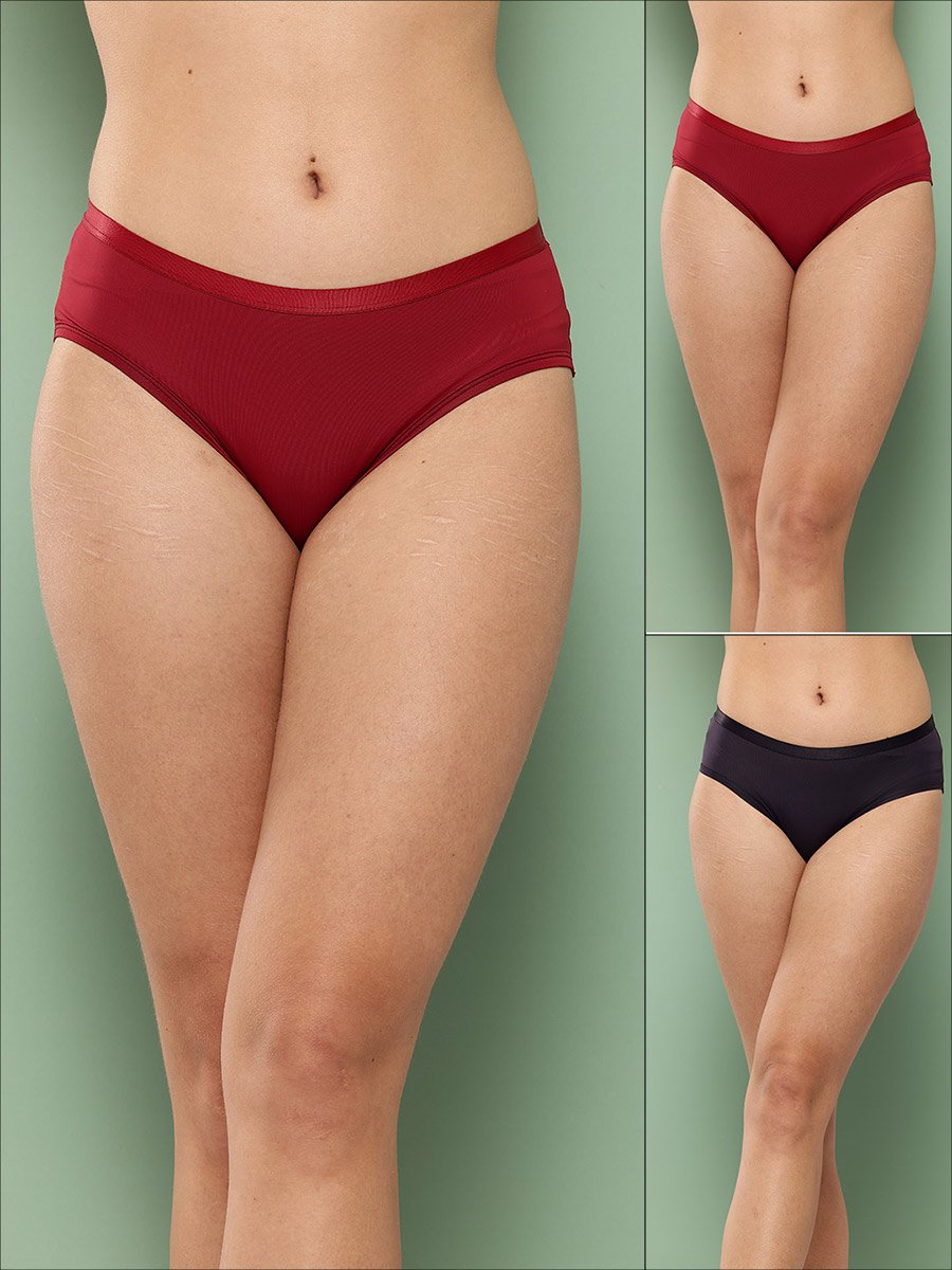 Pack of 2 - Solid Hipster Briefs