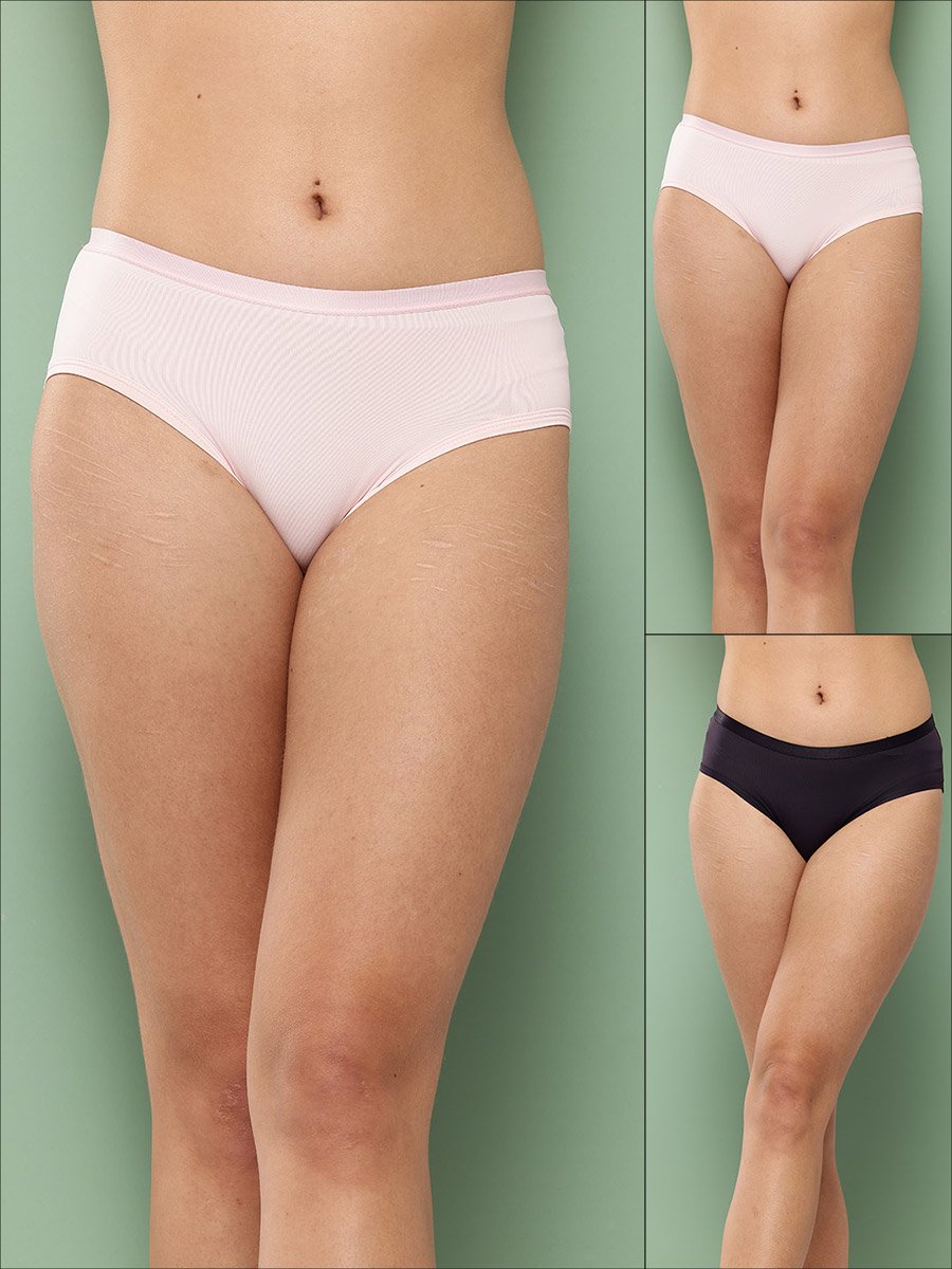 Pack of 2 - Solid Hipster Briefs