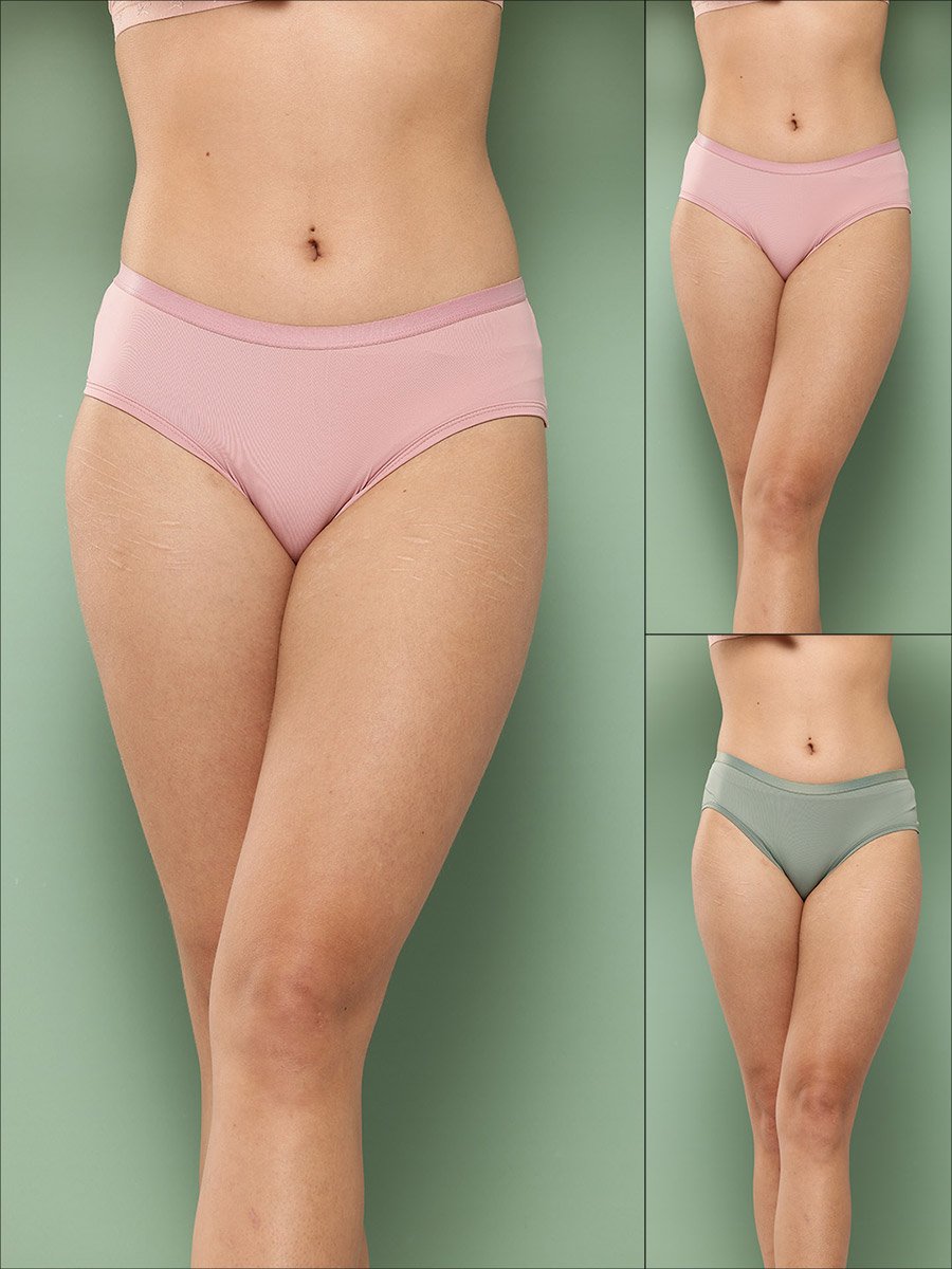 Pack of 2 - Solid Hipster Briefs
