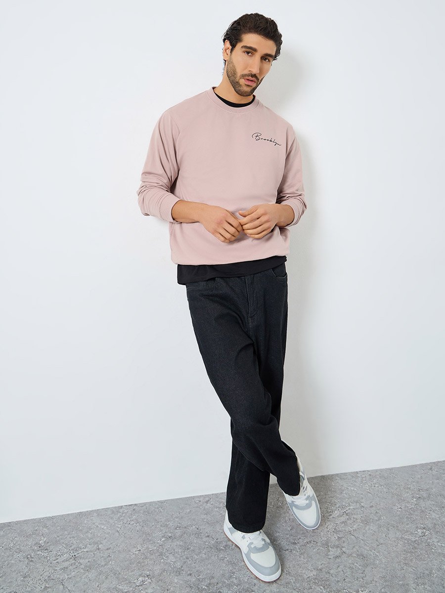Eco Earth Relaxed Fit Slogan Print Sweatshirt