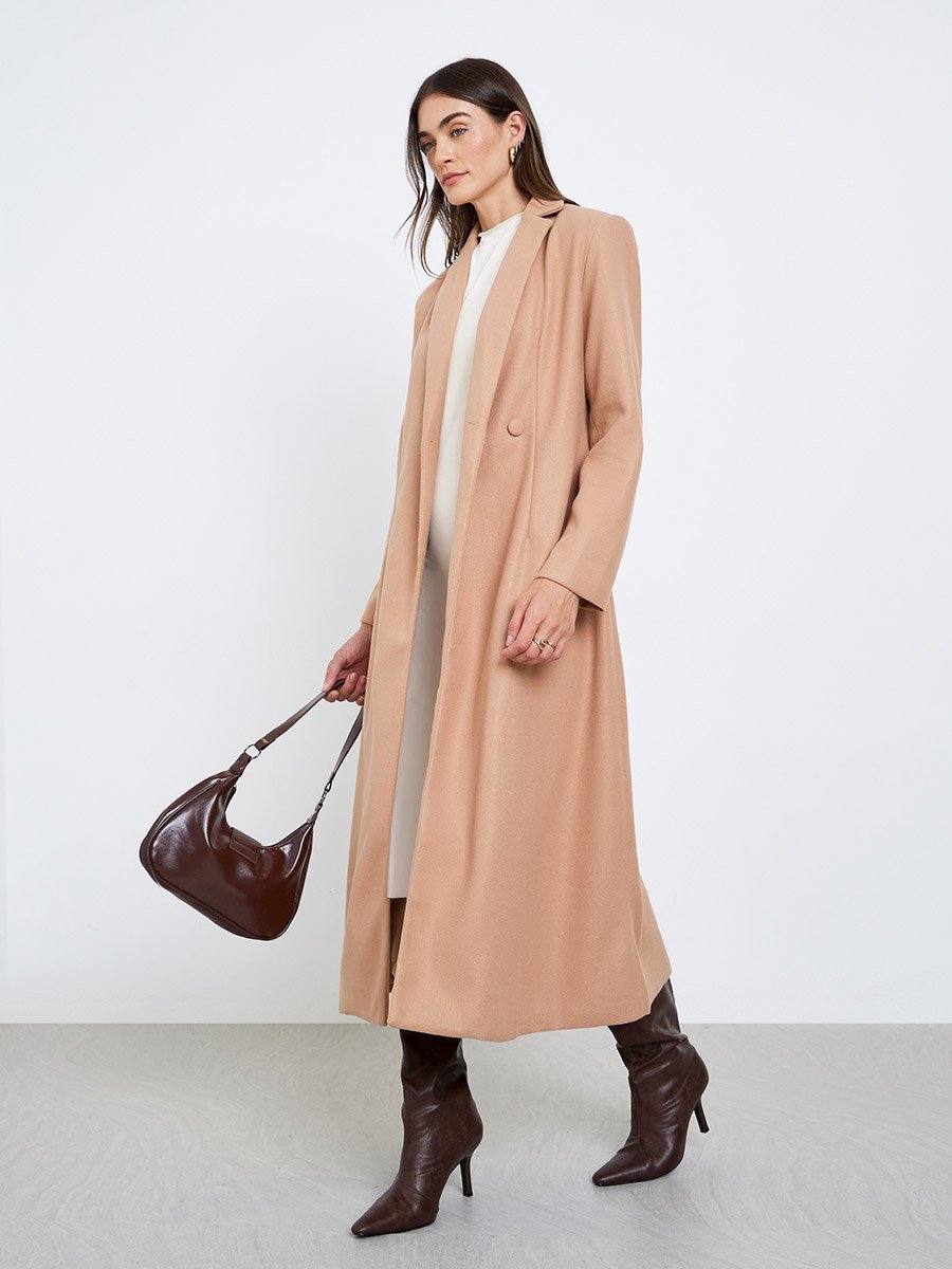 Regular Fit Maxi Wool Coat