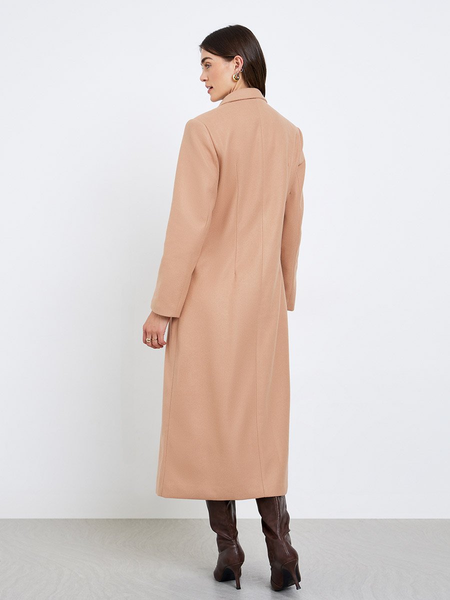 Regular Fit Maxi Wool Coat