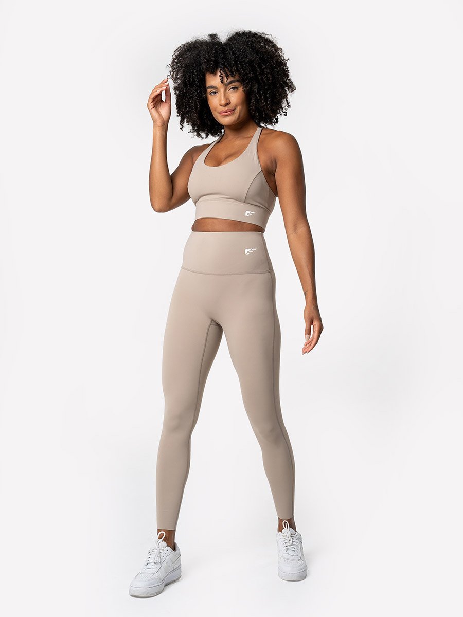 Women Tan Evolve Seamless Active Leggings