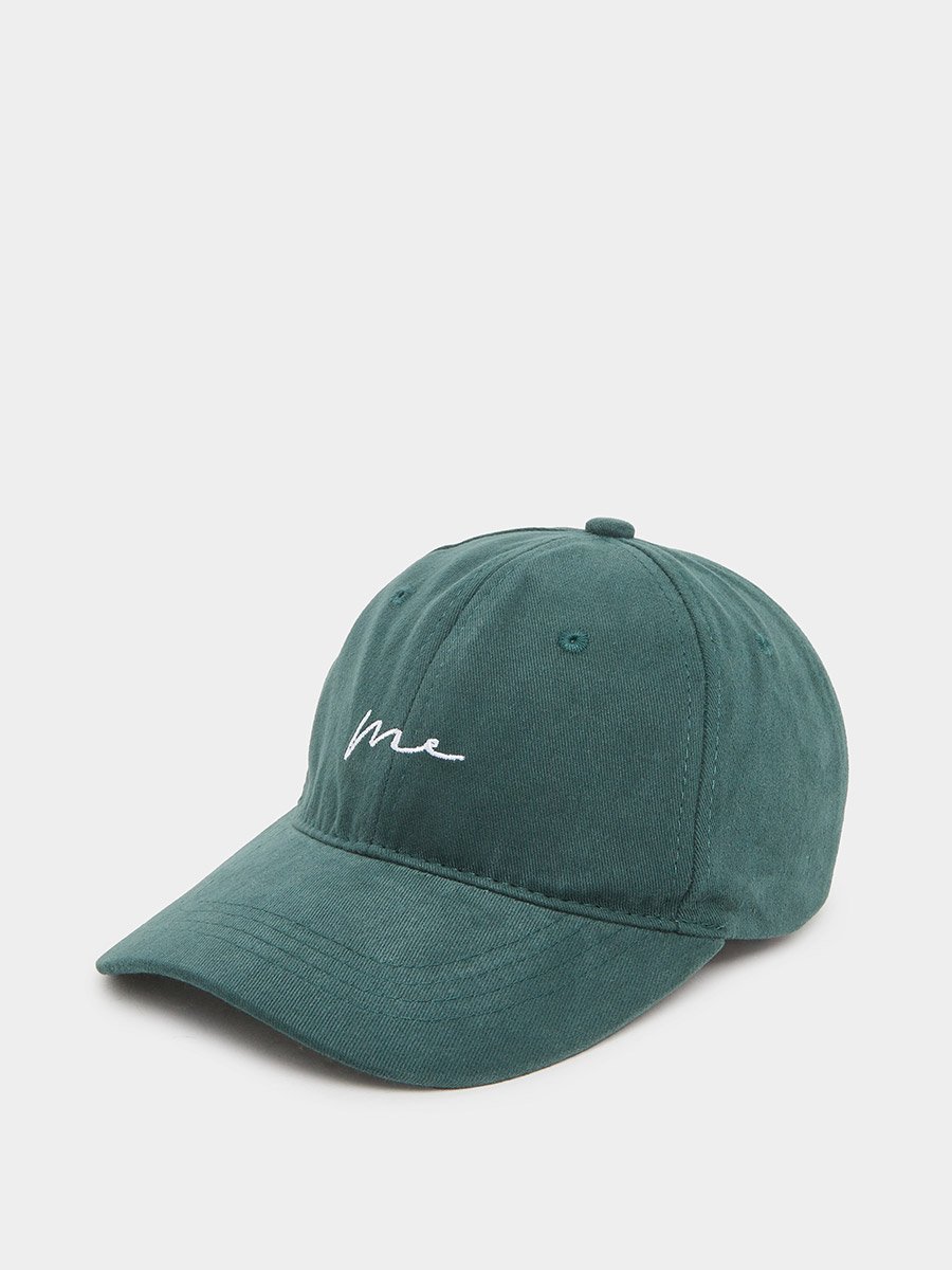 Embroidered Slogan Cap