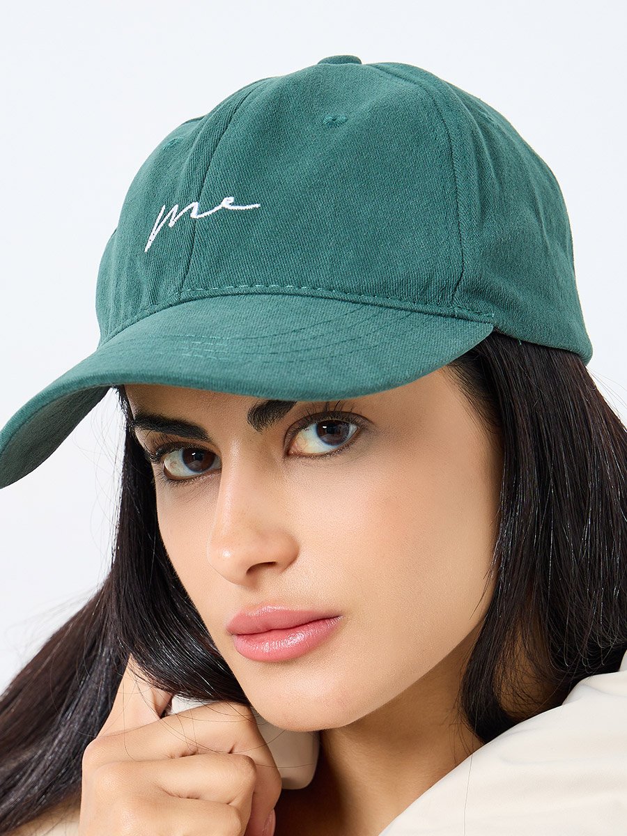 Embroidered Slogan Cap