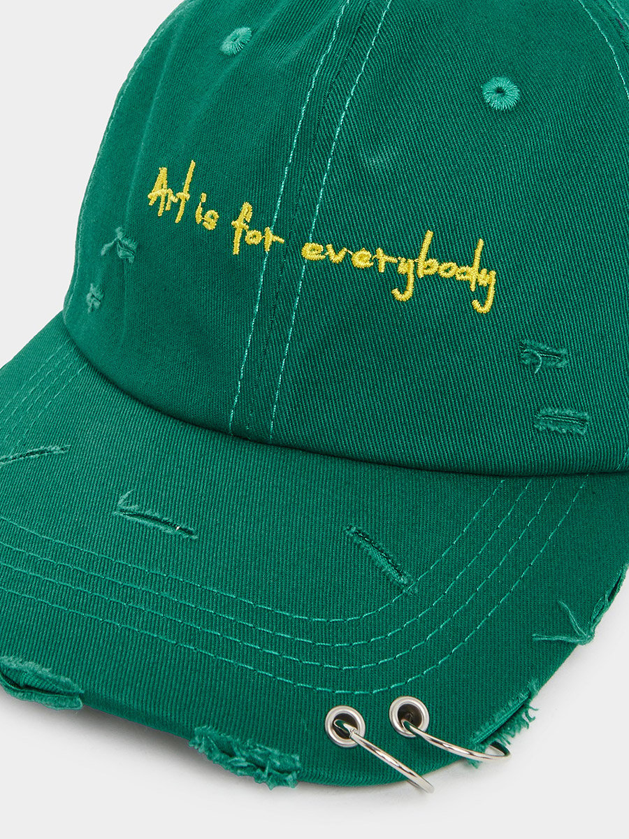 Embroidered Slogan Cap