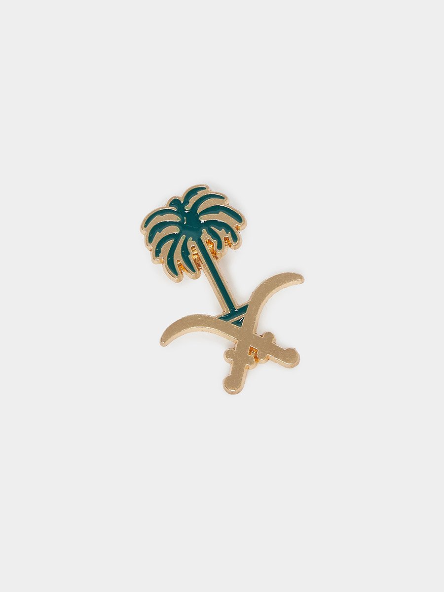 Saudi Arabia Emblem Brooch