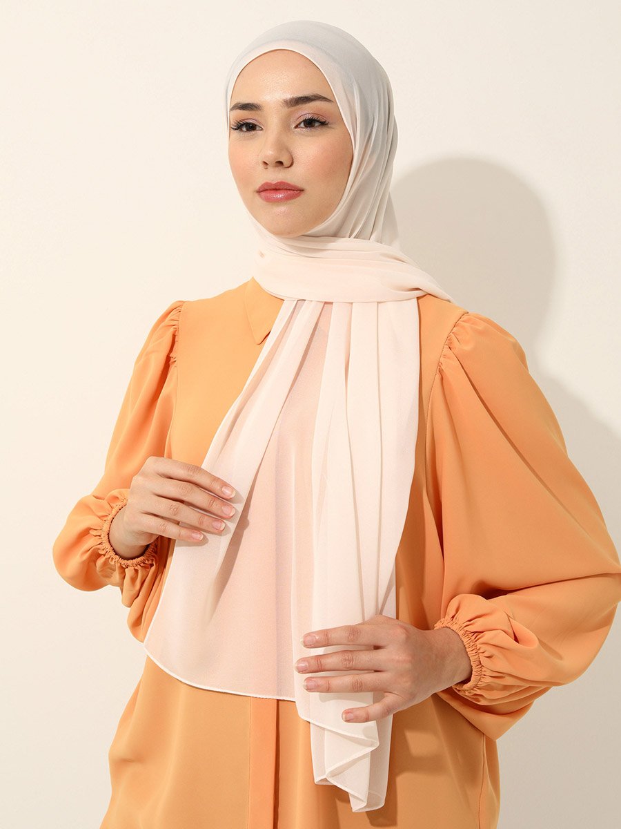 وشاح شيفون سادة