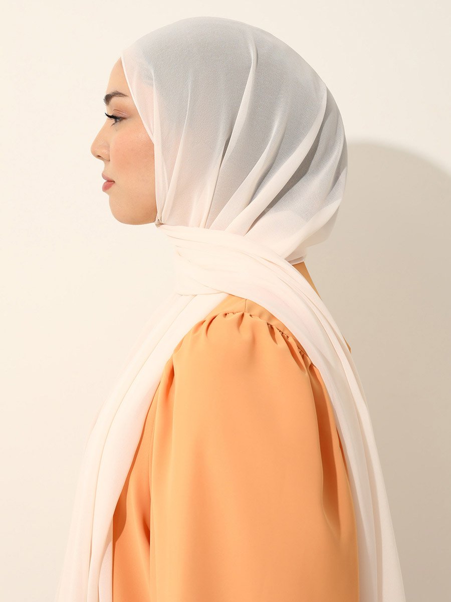 وشاح شيفون سادة