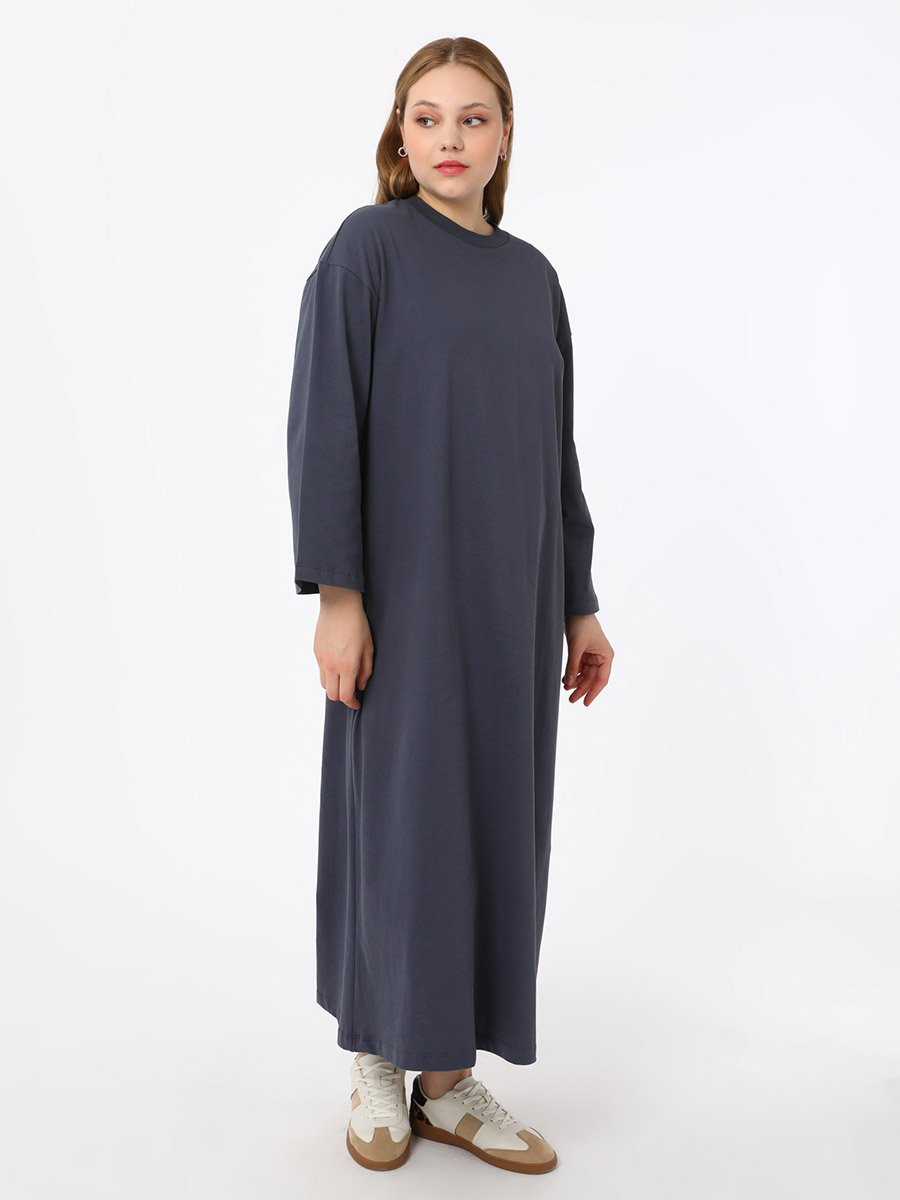 Plus Grey T-Shirt Maxi Dress