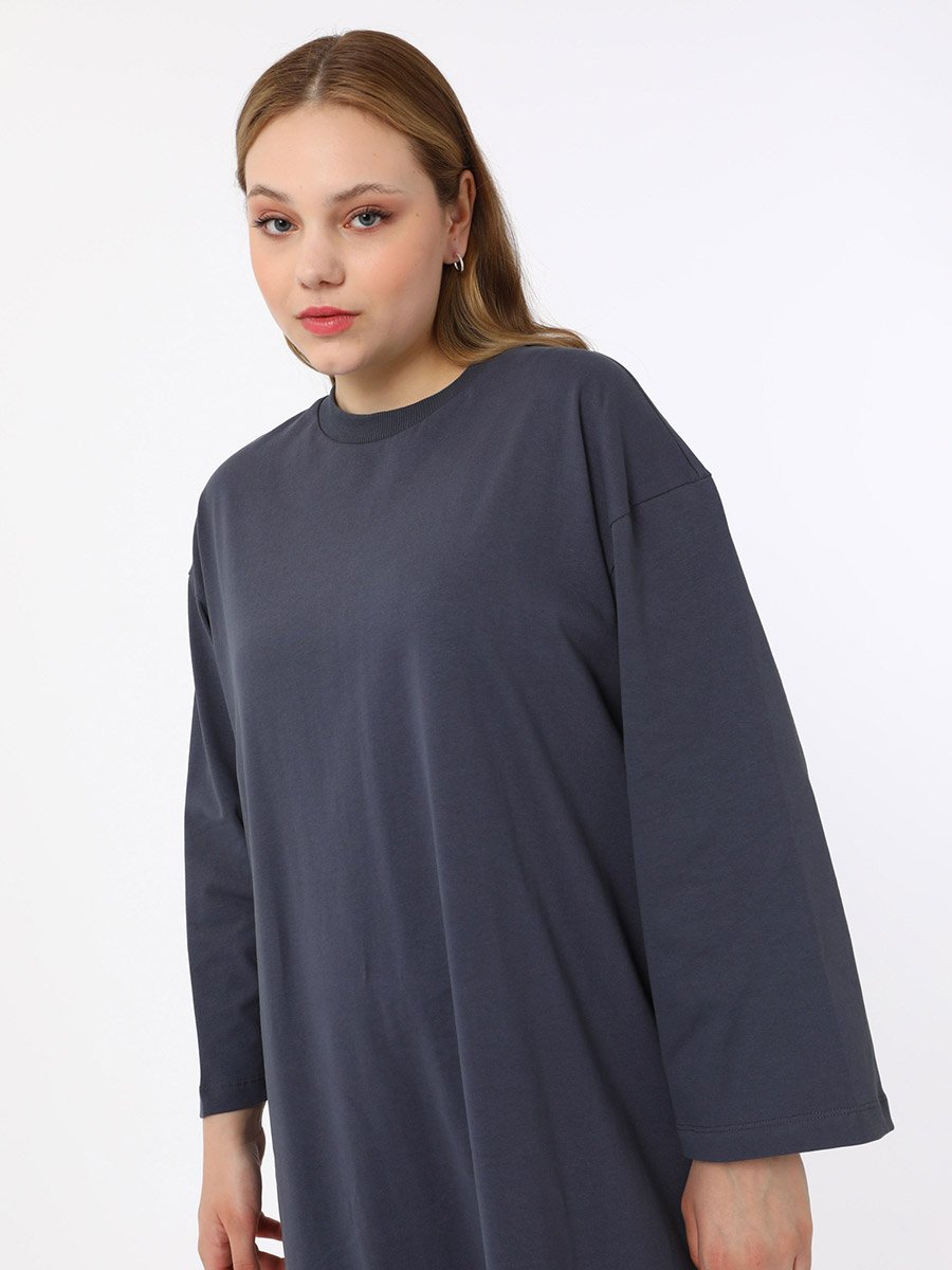 Plus Grey T-Shirt Maxi Dress