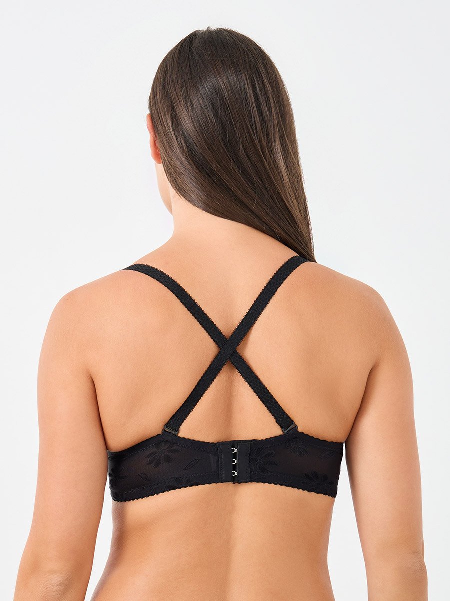 Pack of 2 - Padded Wired Tonal Jacquard Pattern Bra