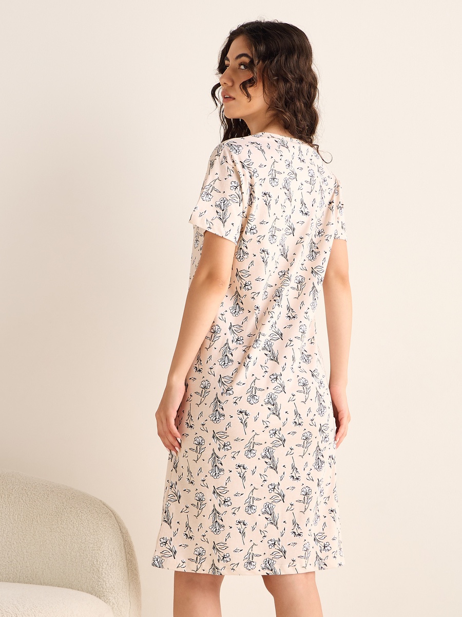 Floral Print Nightdress