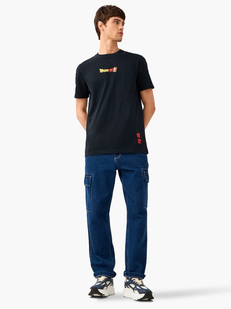Dragon Ball Z Print Crew Neck T-Shirt