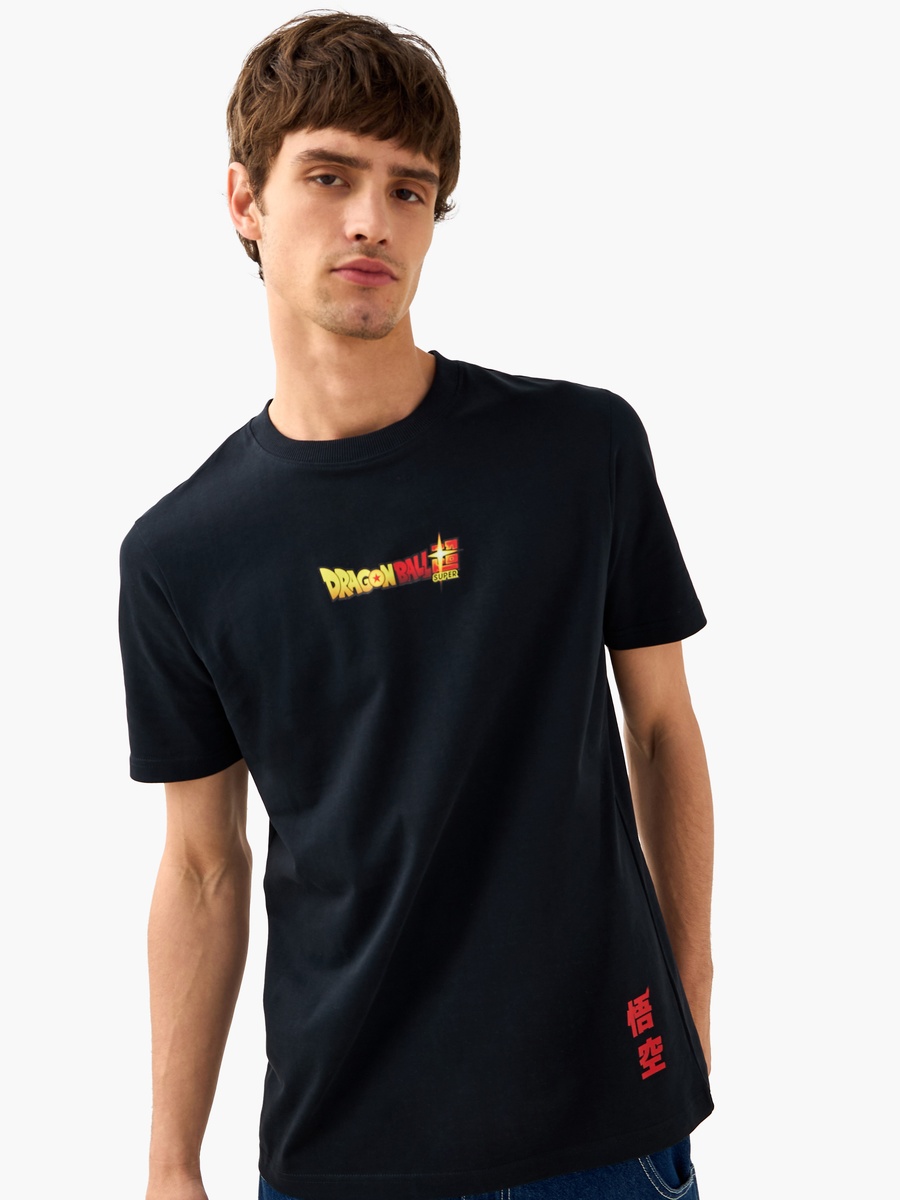 Dragon Ball Z Print Crew Neck T-Shirt