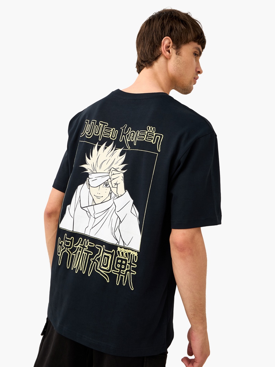 Jujutsu Kaisen Print Crew Neck T-Shirt