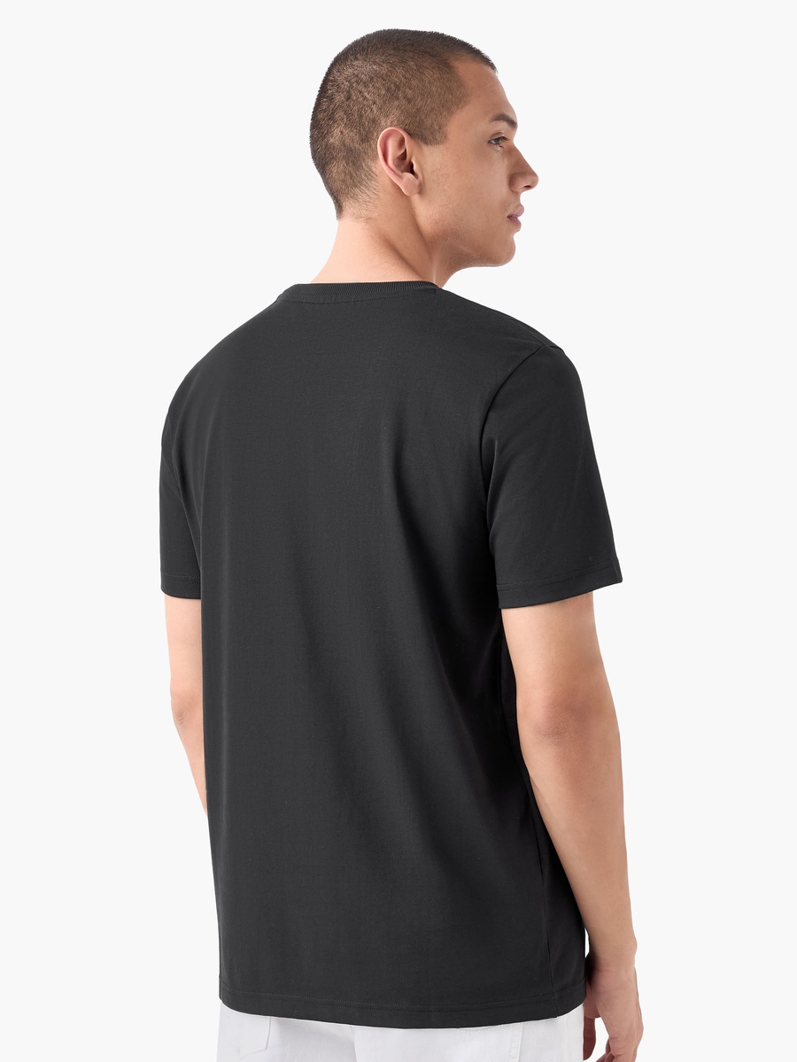 Typographic Print T-Shirt with Crew Neck