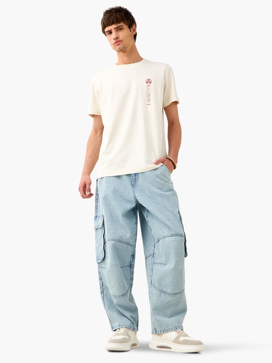 Kakashi Print Crew Neck T-Shirt