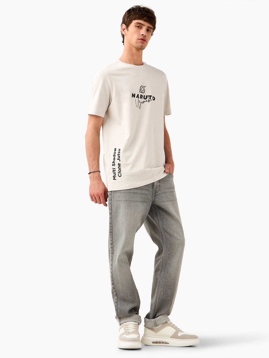 Kakashi Print Crew Neck T-Shirt
