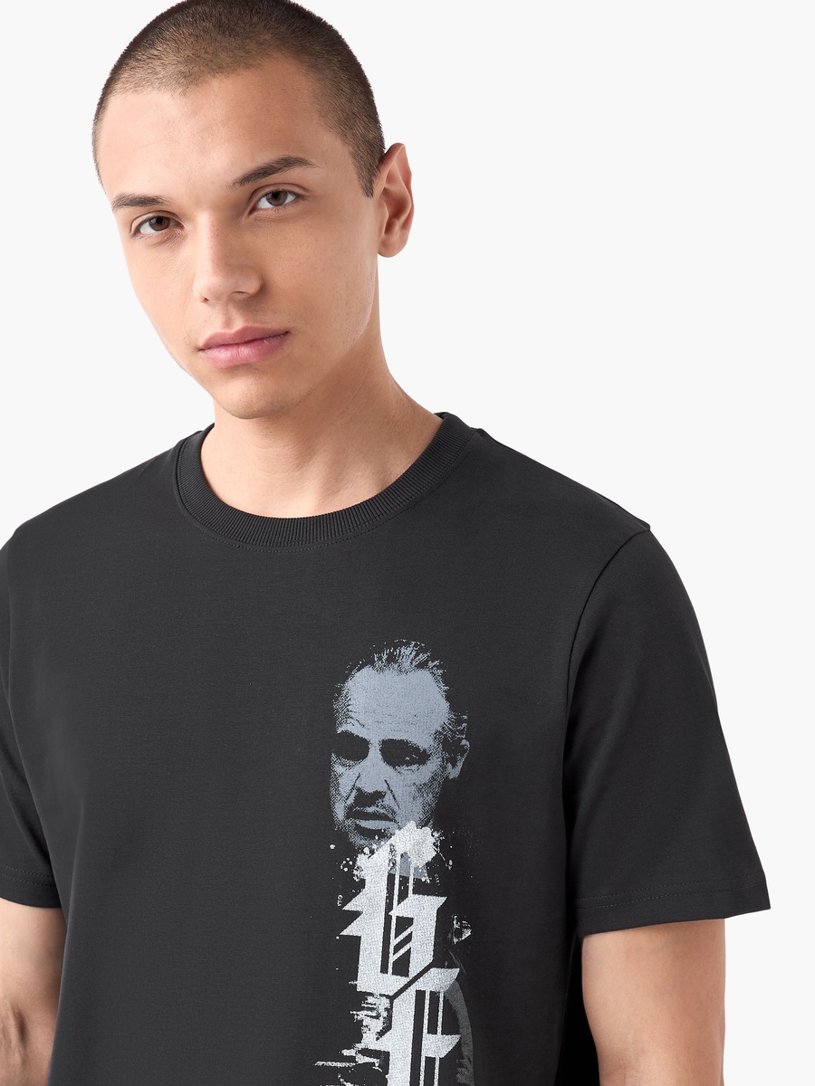 Graphic Print T-Shirt with Crew Neck
