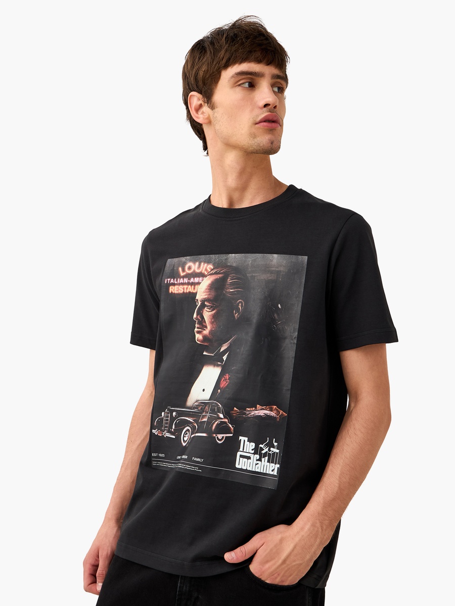 The Godfather Print Crew Neck T-Shirt