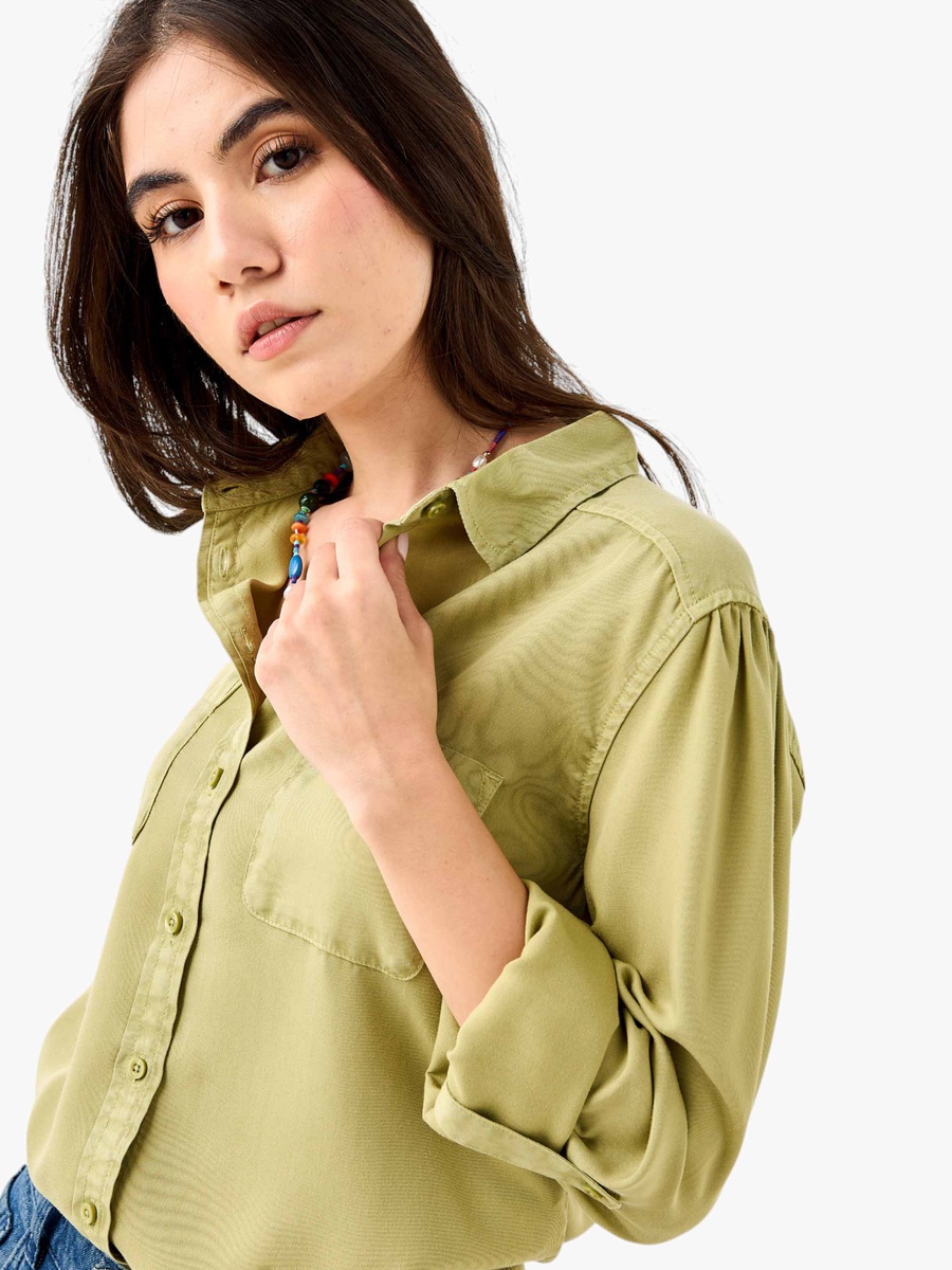Pocket Detail Shirt with Roll-Up Sleeves
