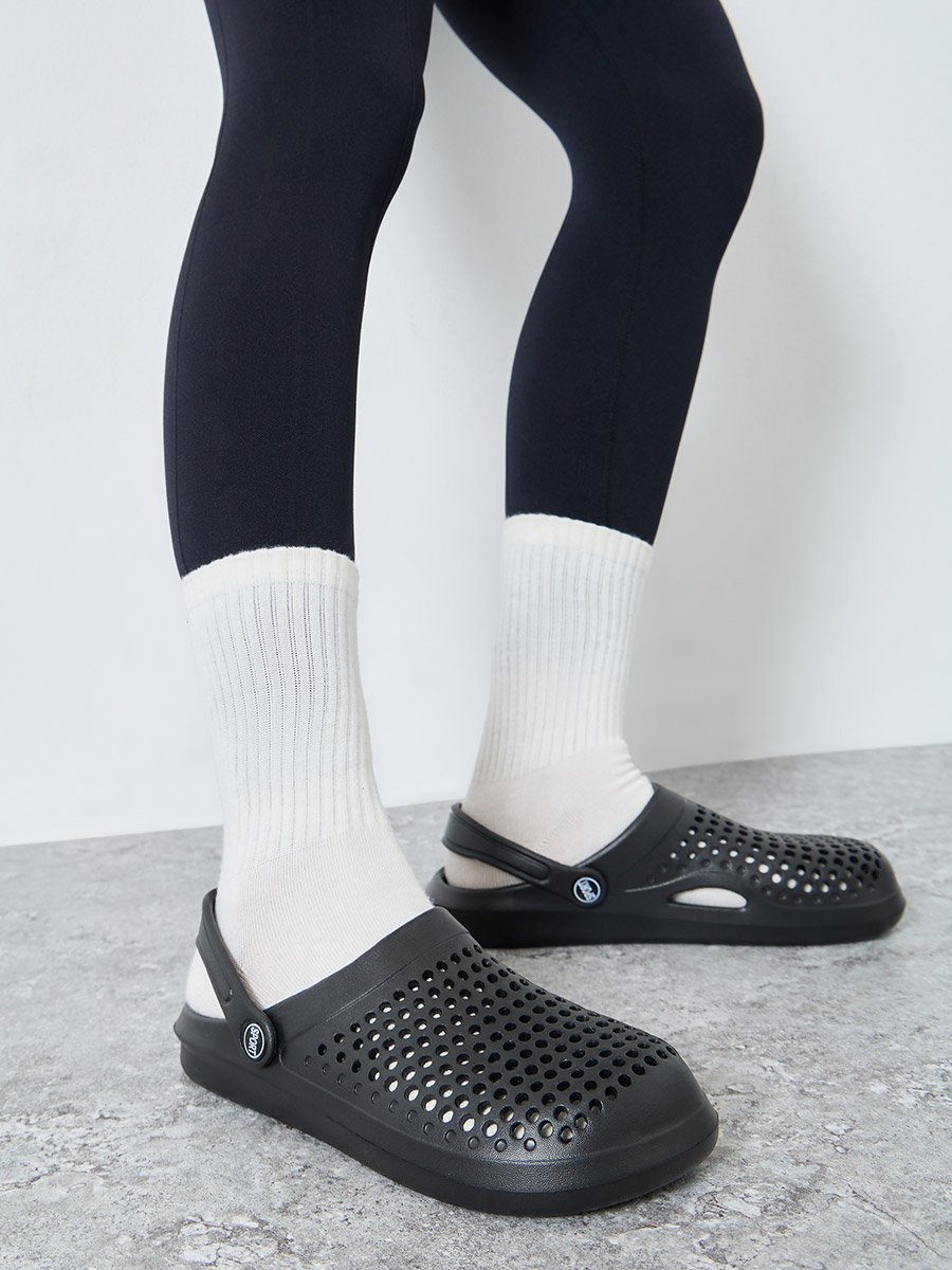 Solid Slip-On Heel Strap Clogs