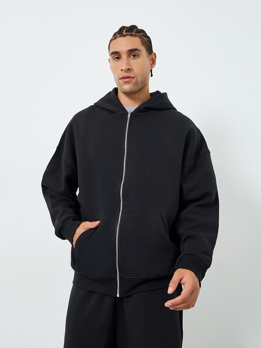 Men Oversized Hooded Jacket and Joggers Co-Ords