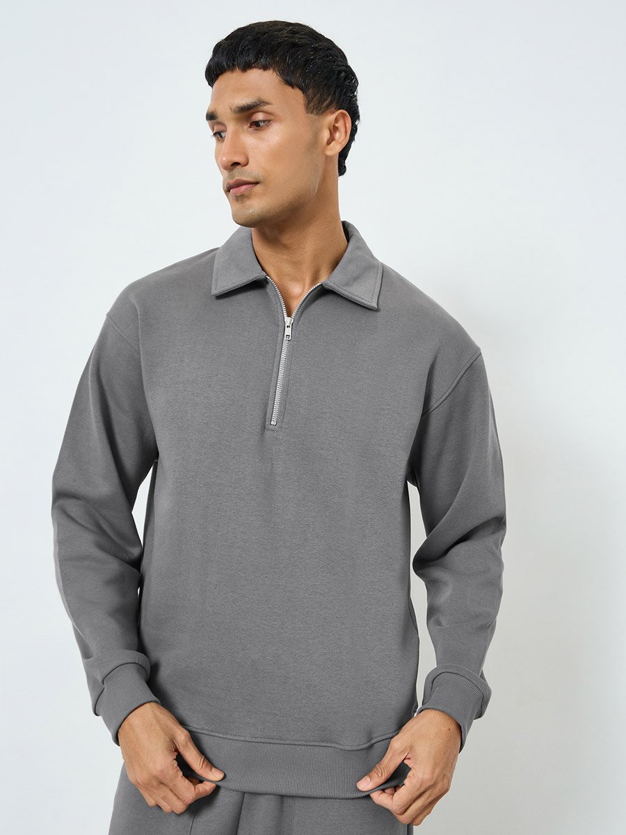 Men Grey Sweatshirt and Joggers Co-Ords