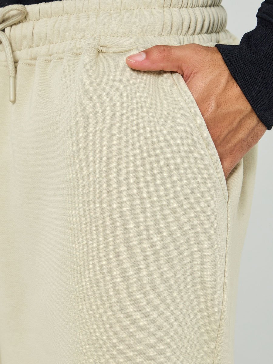 Men Oversized Fleece Shorts