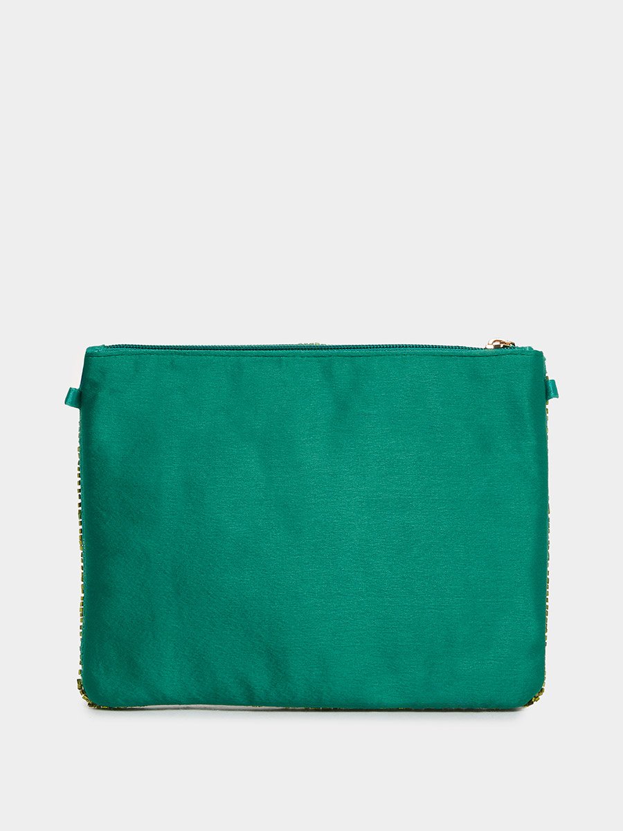 Embellished Beaded Clutch