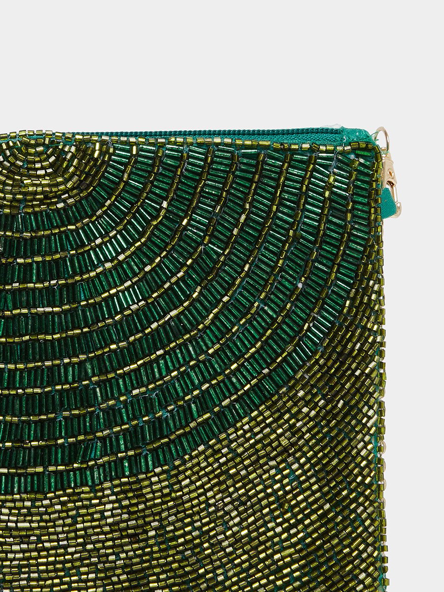 Embellished Beaded Clutch