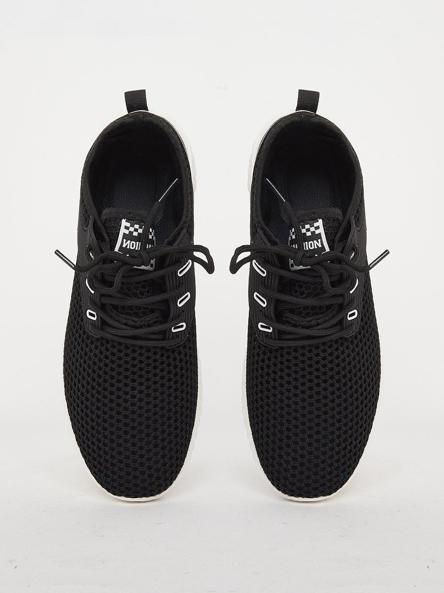 Textured Lace Up Sneakers