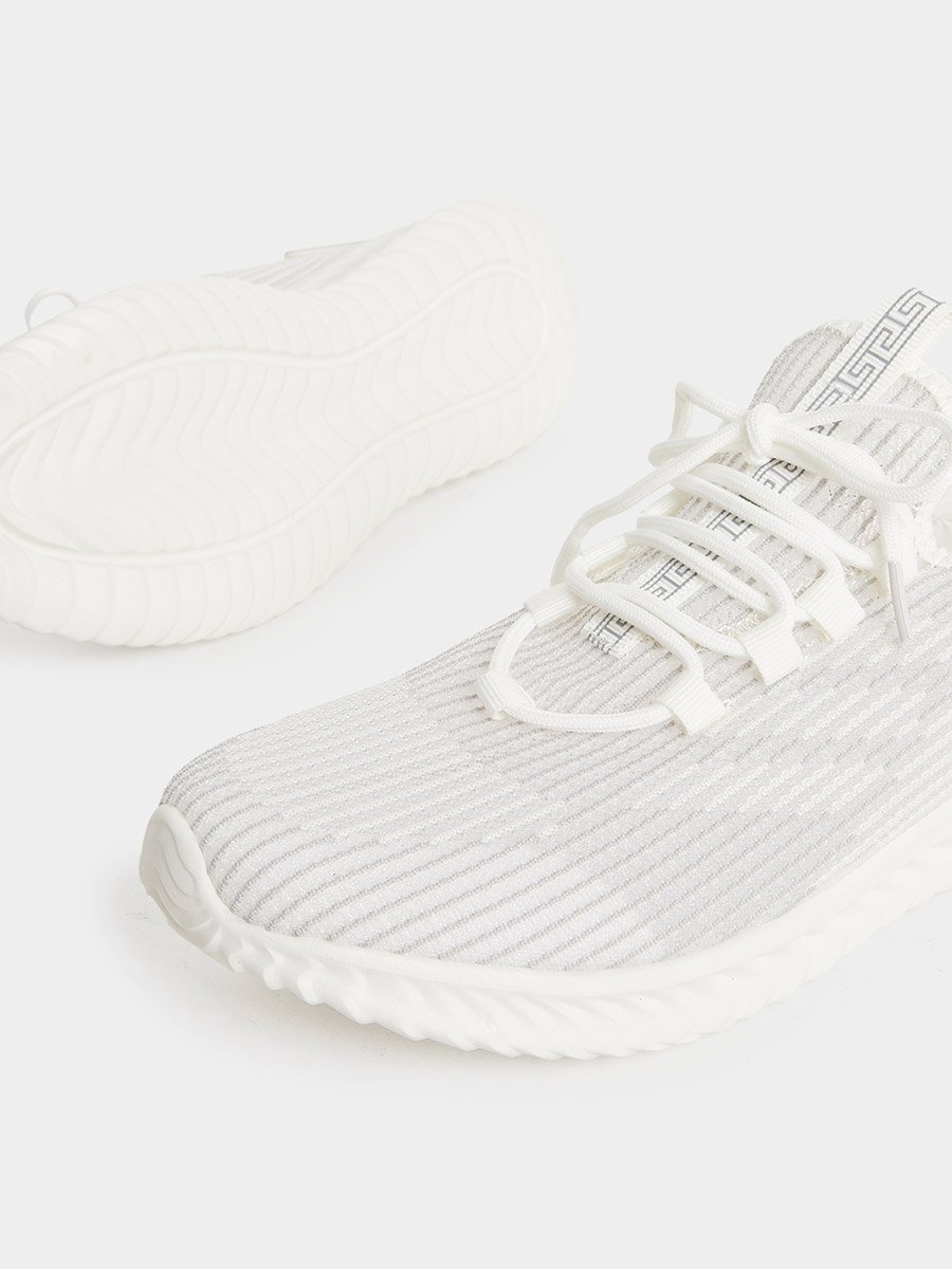 Textured Lace Up Sneakers