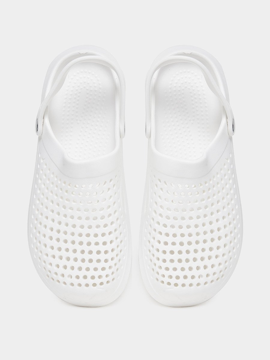 Solid Slip On Heel Strap Clogs