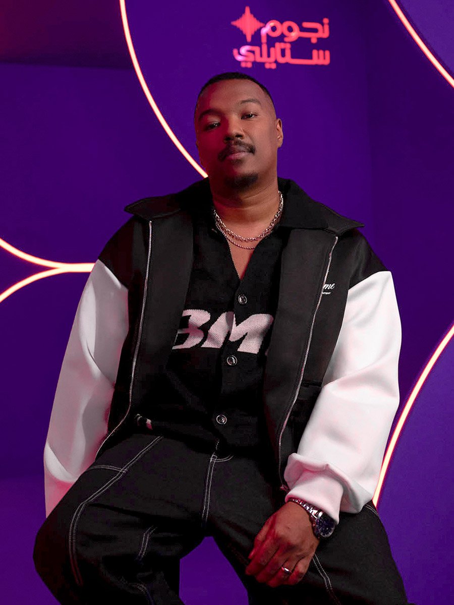 Men Black Boxy Fit Bomber Jacket