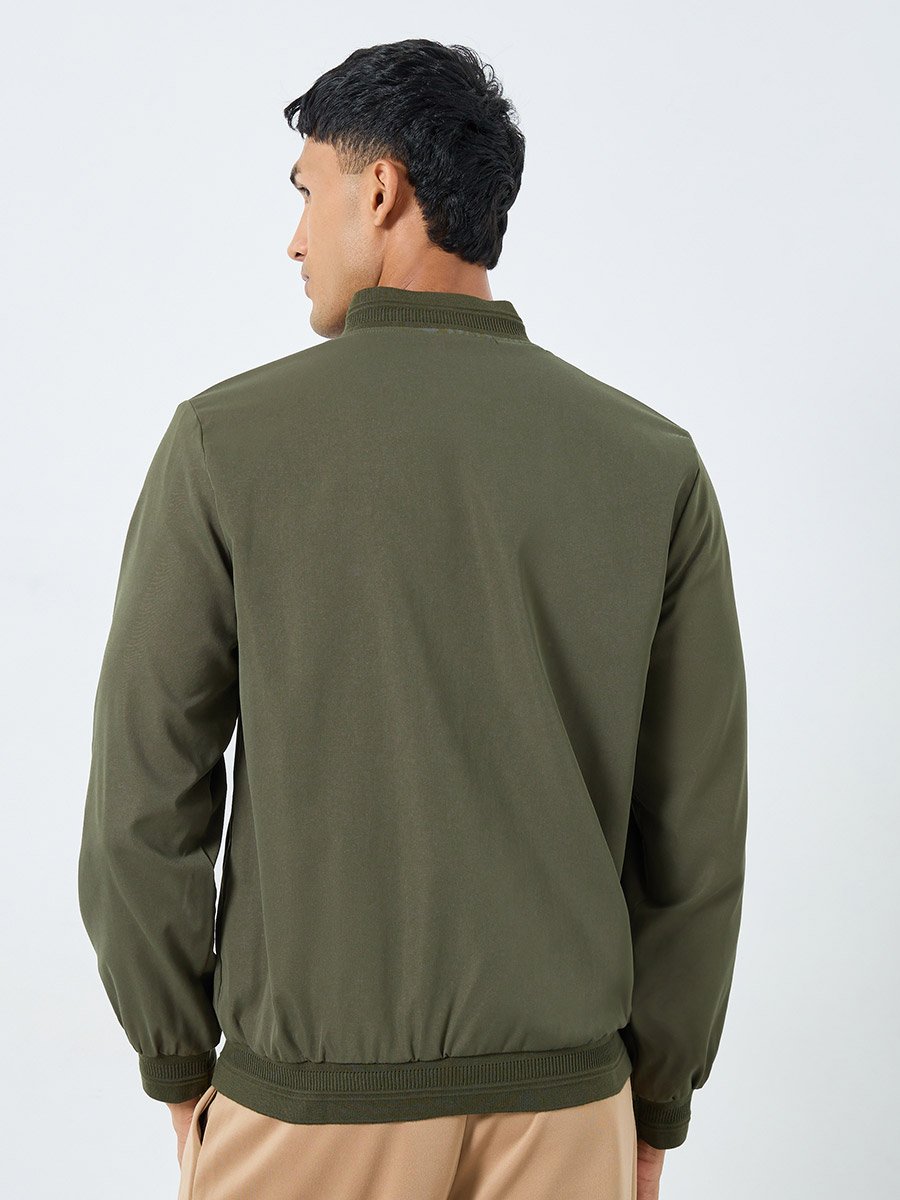 Men Relaxed Fit Bomber Jacket