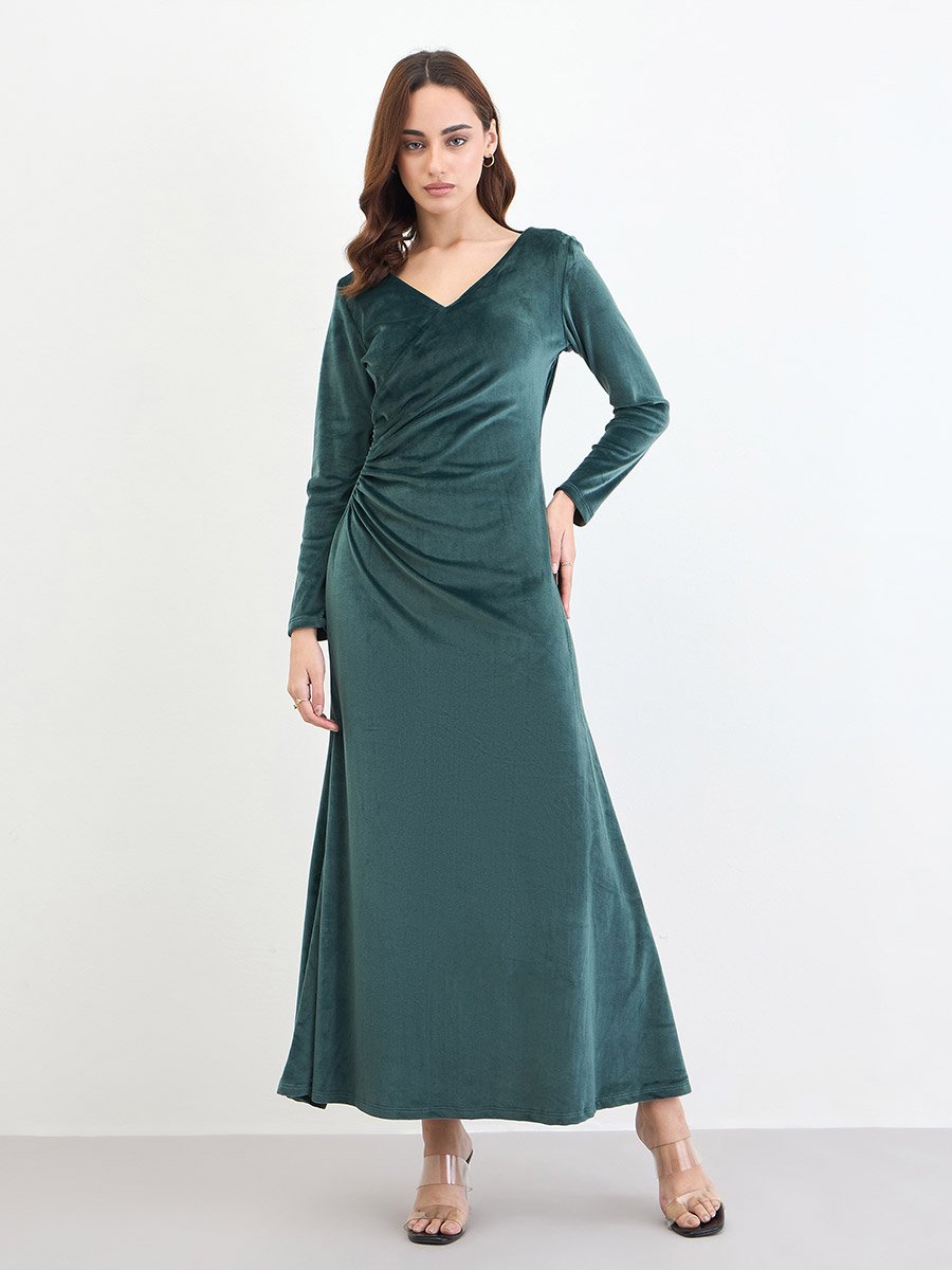 slim fit dress slacks Green velvet maxi dress | Black Tie Dresses & Gowns | Pretty Eccentric