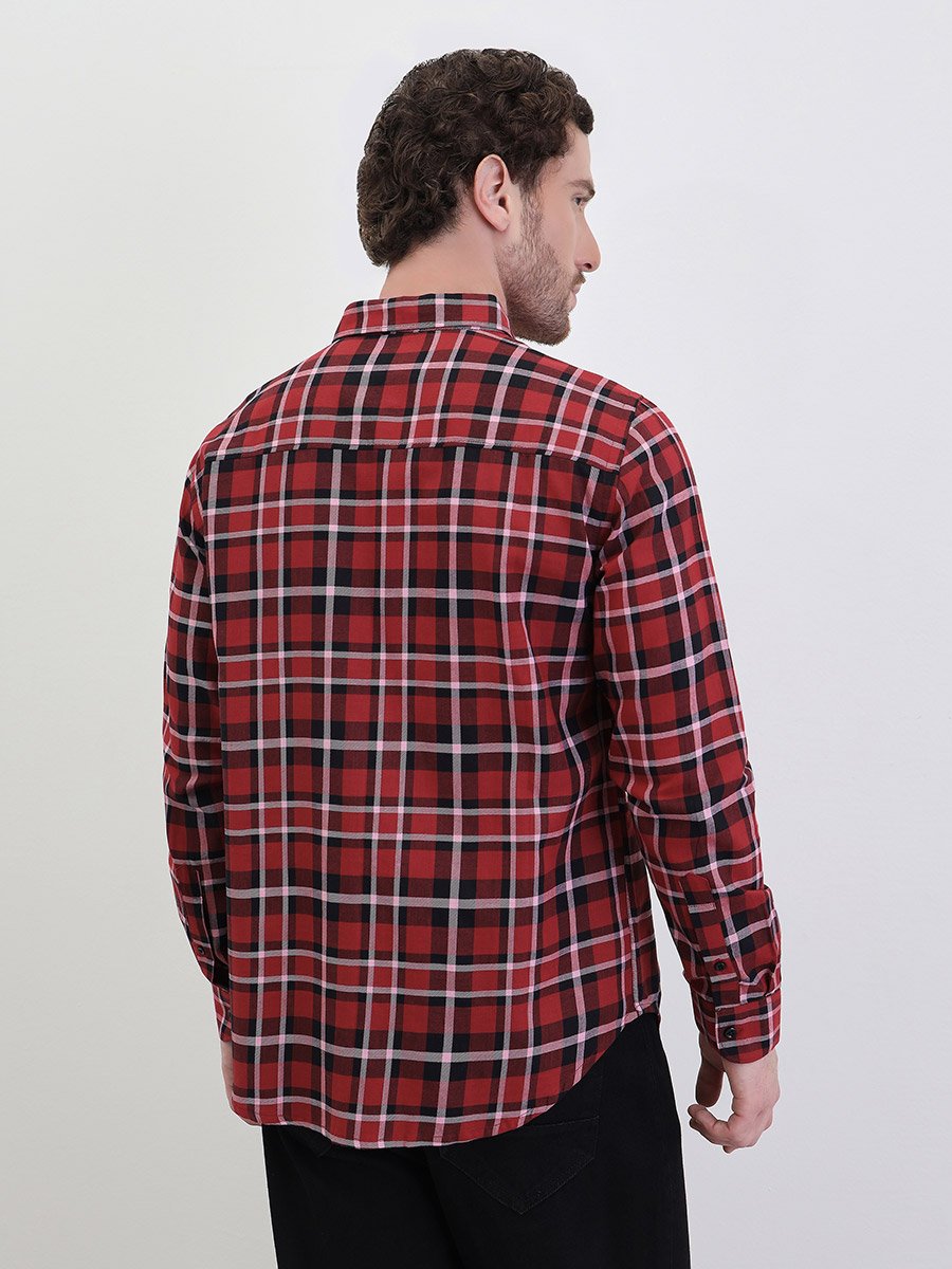Checked Regular Fit Long Sleeve Shirt