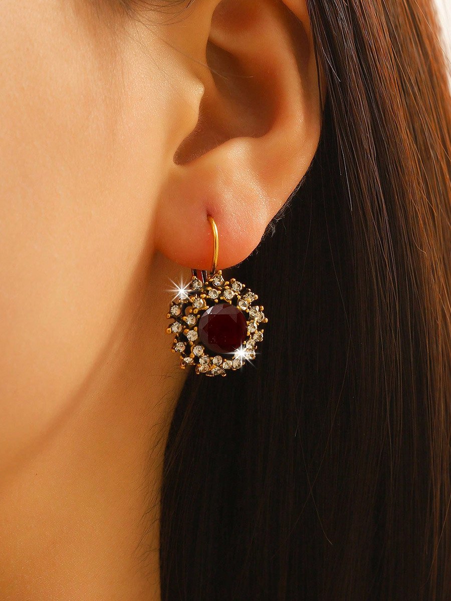 Embellished Huggie Earrings