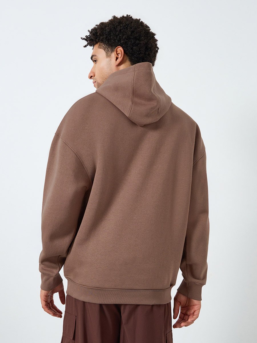 Men Oversized Embrodiered Hoodie